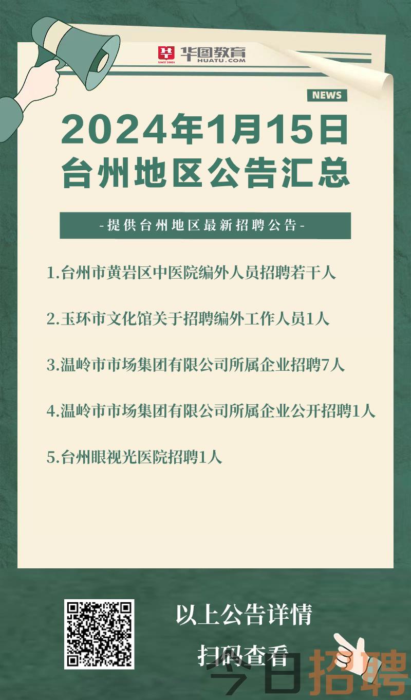 台州人才网最新招聘信息汇总